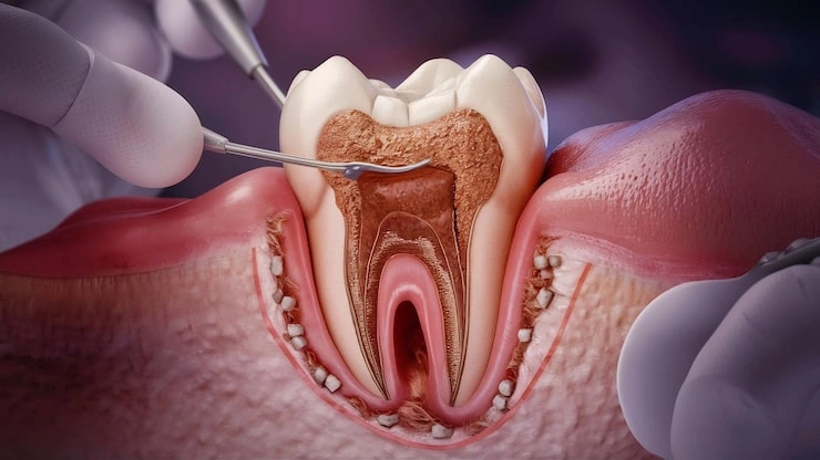 decayed tooth root canal treatment tooth teeth decay lower molar restoration with composite 926199 2712380