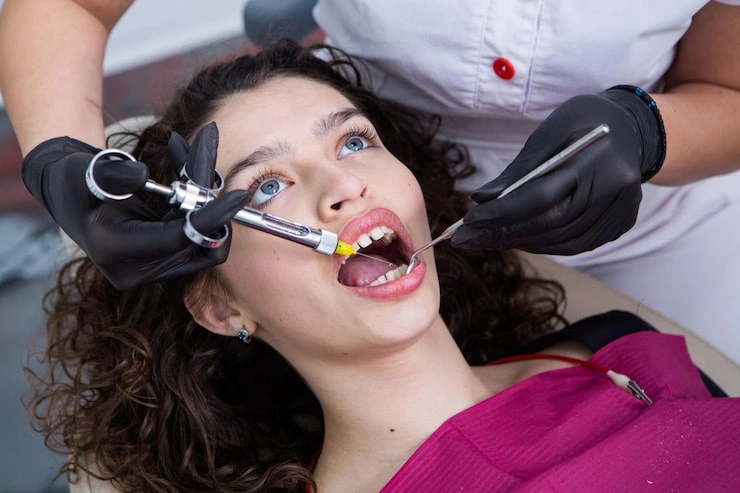 dentist examining teeth young woman patient dental clinic dentistry concept 333900 21742