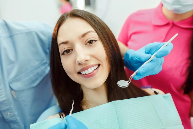 woman waiting her dental treatment 1153 656